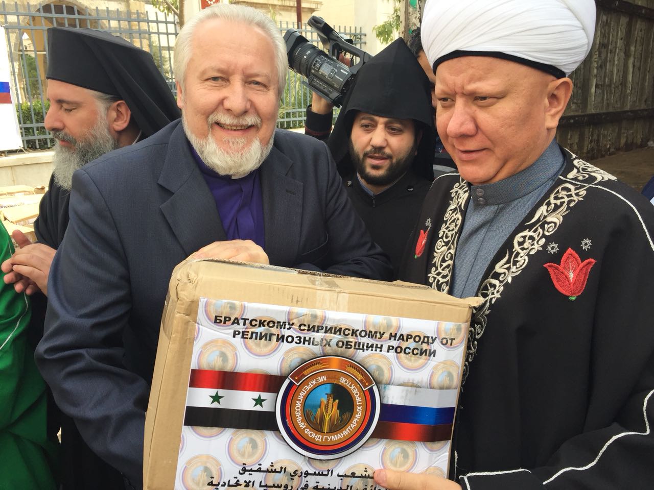 Визит Альбира-хазрата Крганова в составе российской межрелигиозной организации в Сирию