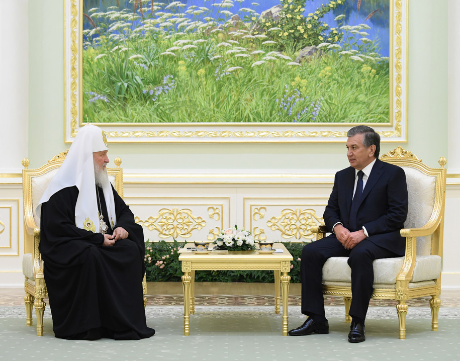 Патриарх Кирилл поблагодарил президента Узбекистана за выстраивание теплых и открытых отношений с Церковью
